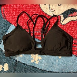 Strappy Black Bikini Top